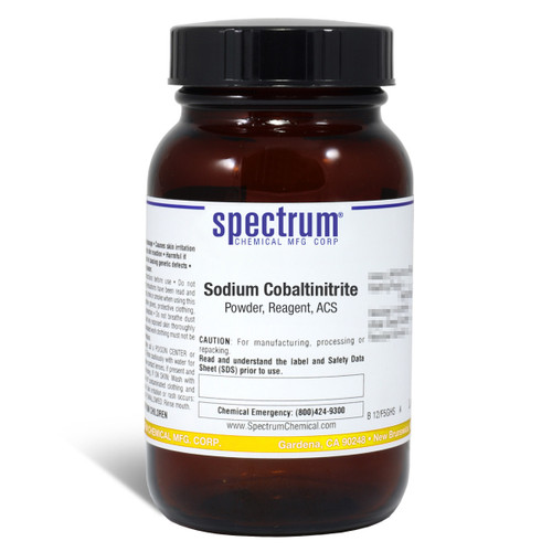 Sodium Cobaltinitrite, Powder, Reagent, ACS Grade, 125 grams – DrugzHigh